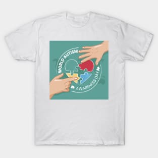 World autism - Awareness day - Puzzle T-Shirt